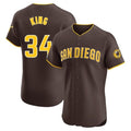 Cooneas S.Diego Padres #34 Michael King Player Brown Home Limited Elite Stitched Jerseys