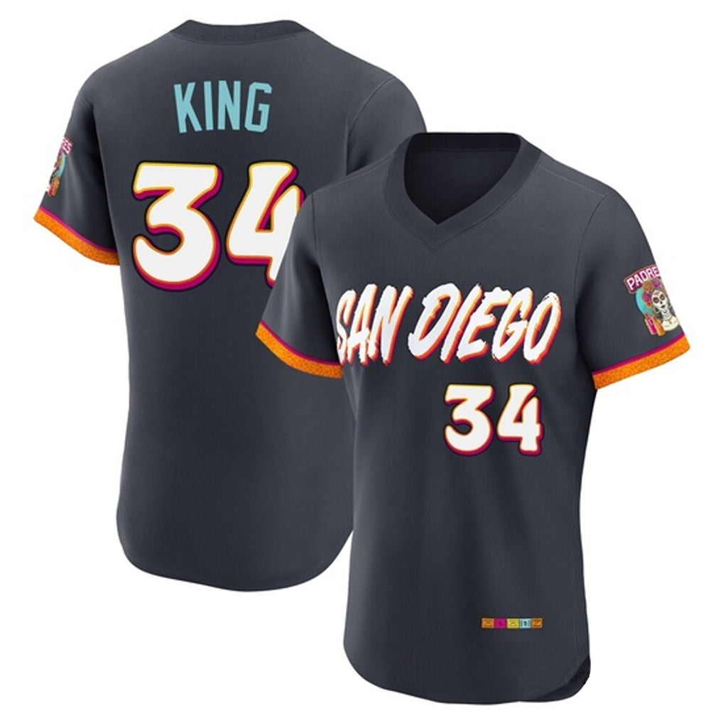 Cooneas S.Diego Padres #34 Michael King Player Obsidian 2026 City Connect Home Limited Elite T-shirt Stitched Jerseys