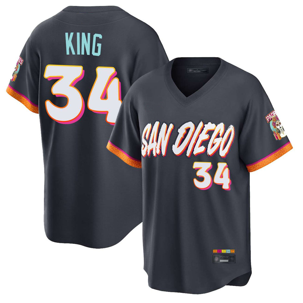 Cooneas S.Diego Padres #34 Michael King Player Obsidian 2026 City Connect Home Limited T-shirt Stitched Jerseys