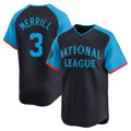 Cooneas S.Diego Padres #3 Jackson Merrill Player National League Navy All-Star Game Limited Stitched Jerseys