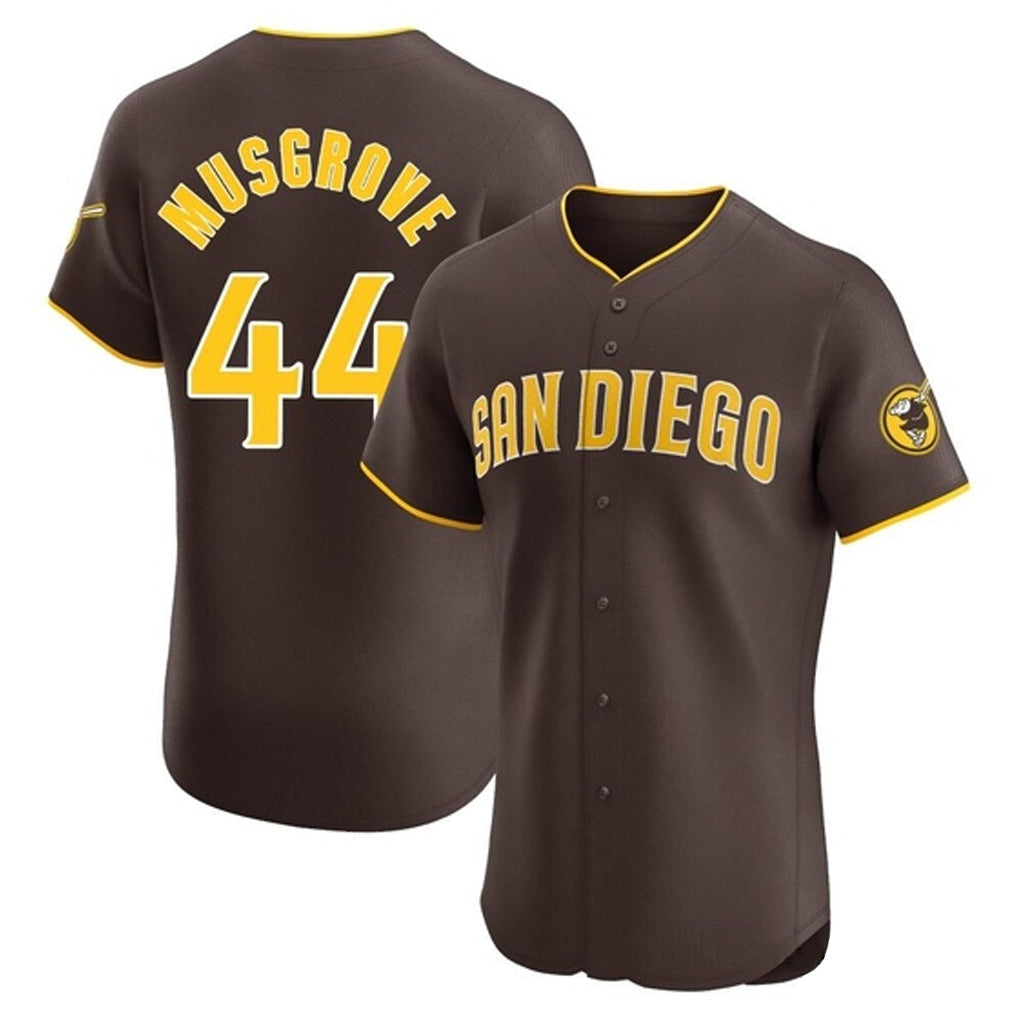 Cooneas S.Diego Padres #44 Joe Musgrove Player Brown Home Limited Elite Stitched Jerseys