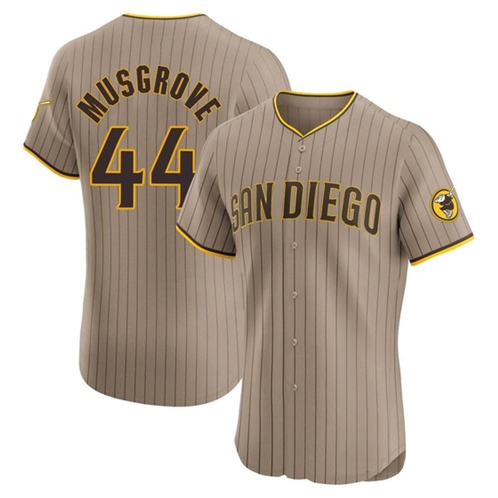Cooneas S.Diego Padres #44 Joe Musgrove Player Khaki Home Limited Elite Stitched Jerseys