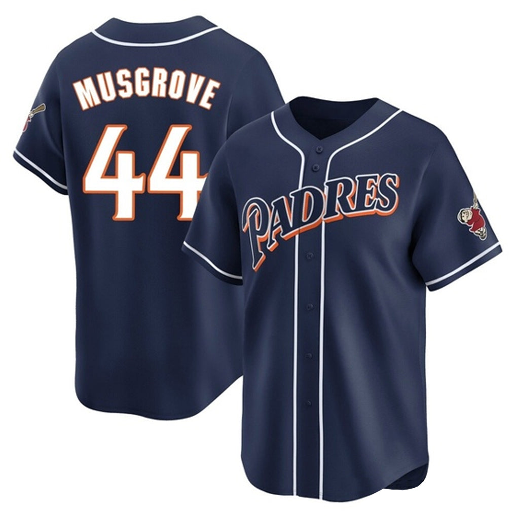 Cooneas S.Diego Padres #44 Joe Musgrove Player Navy Cooperstown Collection Limited Home Stitched Jerseys