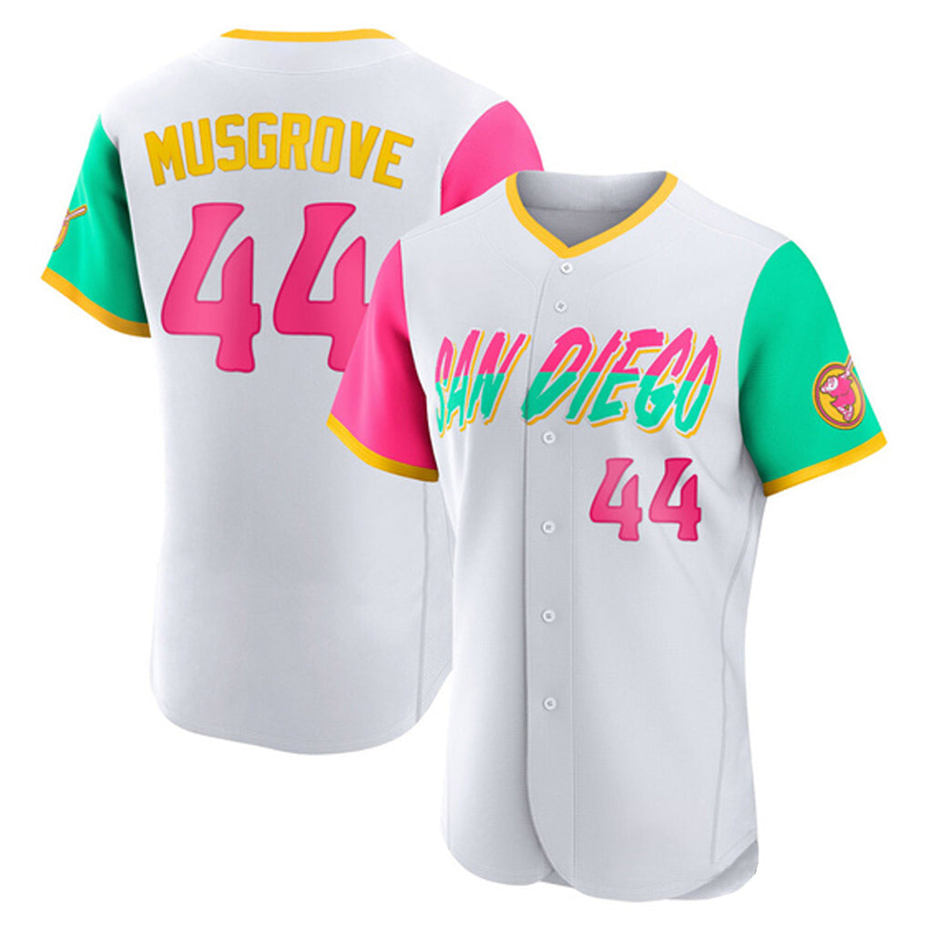 Cooneas S.Diego Padres #44 Joe Musgrove Player White City Connect Home Limited Elite Stitched Jerseys