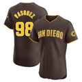 Cooneas S.Diego Padres #98 Randy Vasquez Player Brown Home Limited Elite Stitched Jerseys