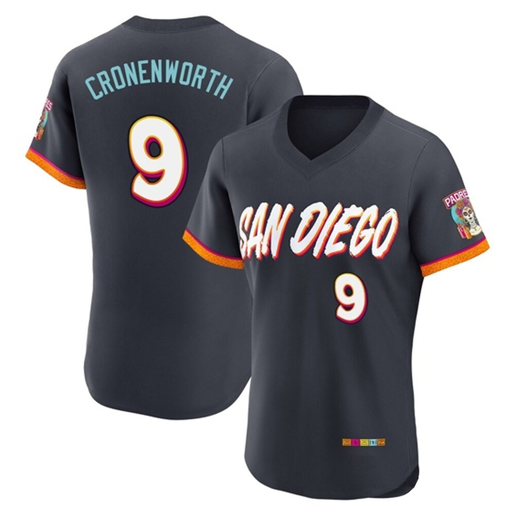 Cooneas S.Diego Padres #9 Jake Cronenworth Player Obsidian 2026 City Connect Home Limited Elite T-shirt Stitched Jerseys