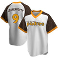 Cooneas S.Diego Padres #9 Jake Cronenworth Player White Home Cooperstown Collection Replica Game Stitched Jerseys