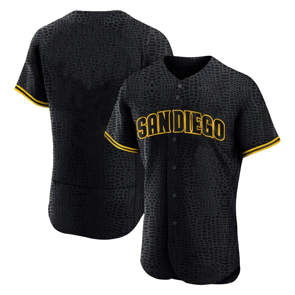 Cooneas S.Diego Padres Blank Player Black Snake Skin City Home Limited Elite Stitched Jerseys