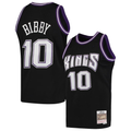 Cooneas S.Kings #10 Mike Bibby Mitchell & Ness Black Hardwood Classics Swingman Jerseys