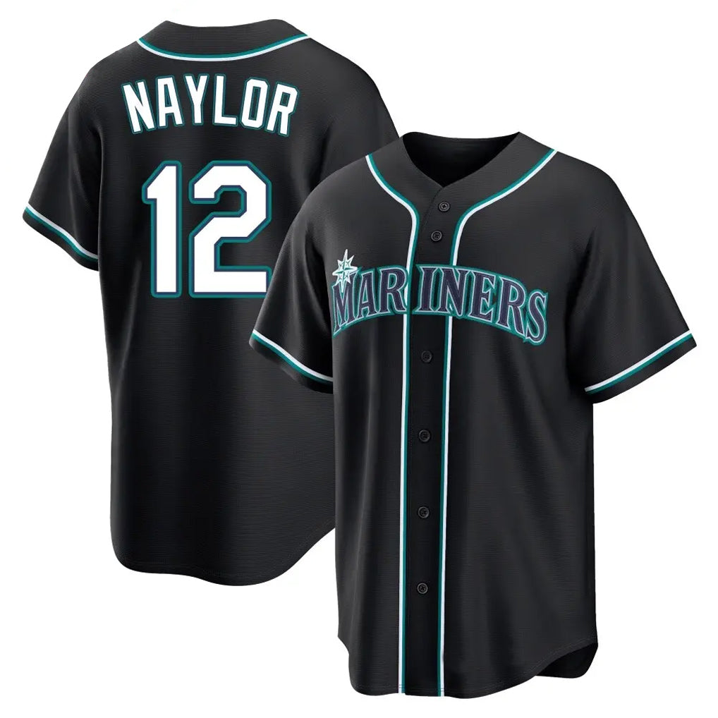 Cooneas S.Mariners #12 Josh Naylor Player Black Fashion Home Limited Stitched Jerseys