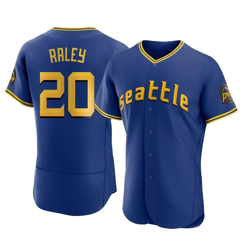 Cooneas S.Mariners #20 Luke Raley Player Royal City Connect Home Limited Elite Stitched Jerseys