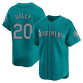 Cooneas S.Mariners #20 Luke Raley Player Teal Home Limited Stitched Jerseys