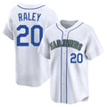Cooneas S.Mariners #20 Luke Raley Player White Throwback Cooperstown Collection Limited Game Stitched Jerseys