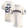 Cooneas S.Mariners #22 Bryan Woo Player Cream Home Limited Elite Stitched Jerseys
