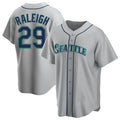 Cooneas S.Mariners #29 Cal Raleigh Player Gray Home Game Stitched Jerseys