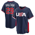 Cooneas S.Mariners #29 Cal Raleigh Player Navy USA 2026 World Classic Game Stitched Jerseys