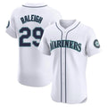 Cooneas S.Mariners #29 Cal Raleigh Player White Home Limited Elite Stitched Jerseys