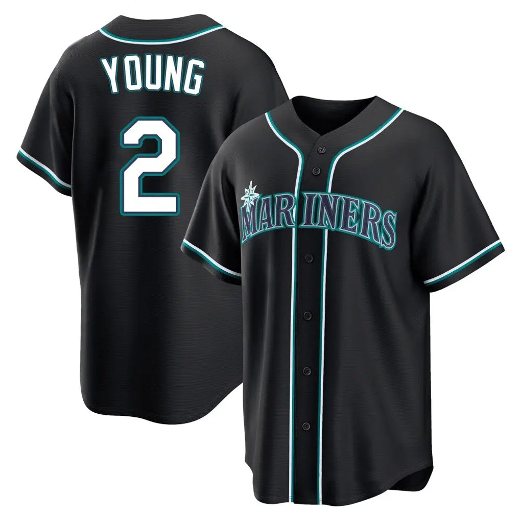 Cooneas S.Mariners #2 Cole Young Player Black Fashion Home Limited Stitched Jerseys