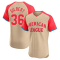 Cooneas S.Mariners #36 Logan Gilbert Player Cream American League All-Star Limited Home Elite Stitched Jerseys