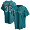 Cooneas S.Mariners #36 Logan Gilbert Player Teal Home Game Stitched Jerseys