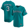 Cooneas S.Mariners #3 J.P. Crawford Player Teal Home Limited Stitched Jerseys
