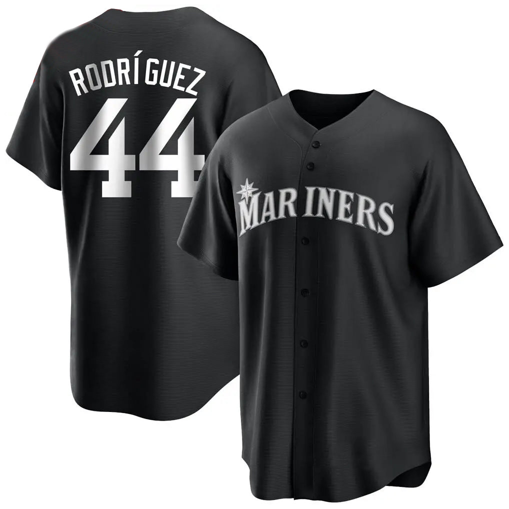 Cooneas S.Mariners #44 Julio Rodriguez Player Black Home Limited Stitched Jerseys