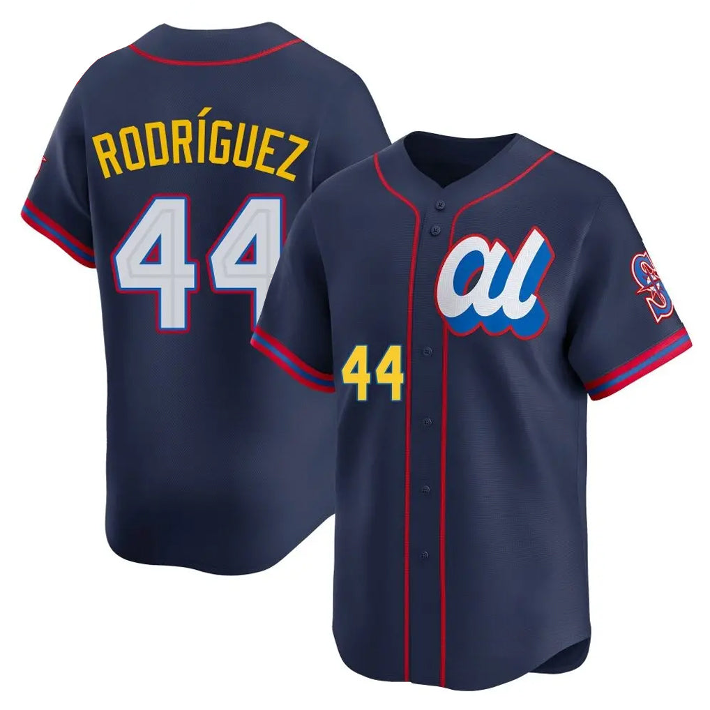Cooneas S.Mariners #44 Julio Rodriguez Player Navy American League All-Star Edition Limited Stitched Jerseys