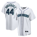 Cooneas S.Mariners #44 Julio Rodriguez Player White Home Game Stitched Jerseys
