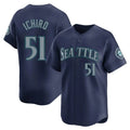 Cooneas S.Mariners #51 Ichiro Suzuki Player Navy Home Limited Stitched Jerseys