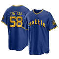 Cooneas S.Mariners #58 Luis Castillo Player Royal City Connect Home Game Stitched Jerseys