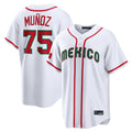 Cooneas S.Mariners #75 Andres Munoz Player White 2026 World Classic Home Limited Stitched Jerseys