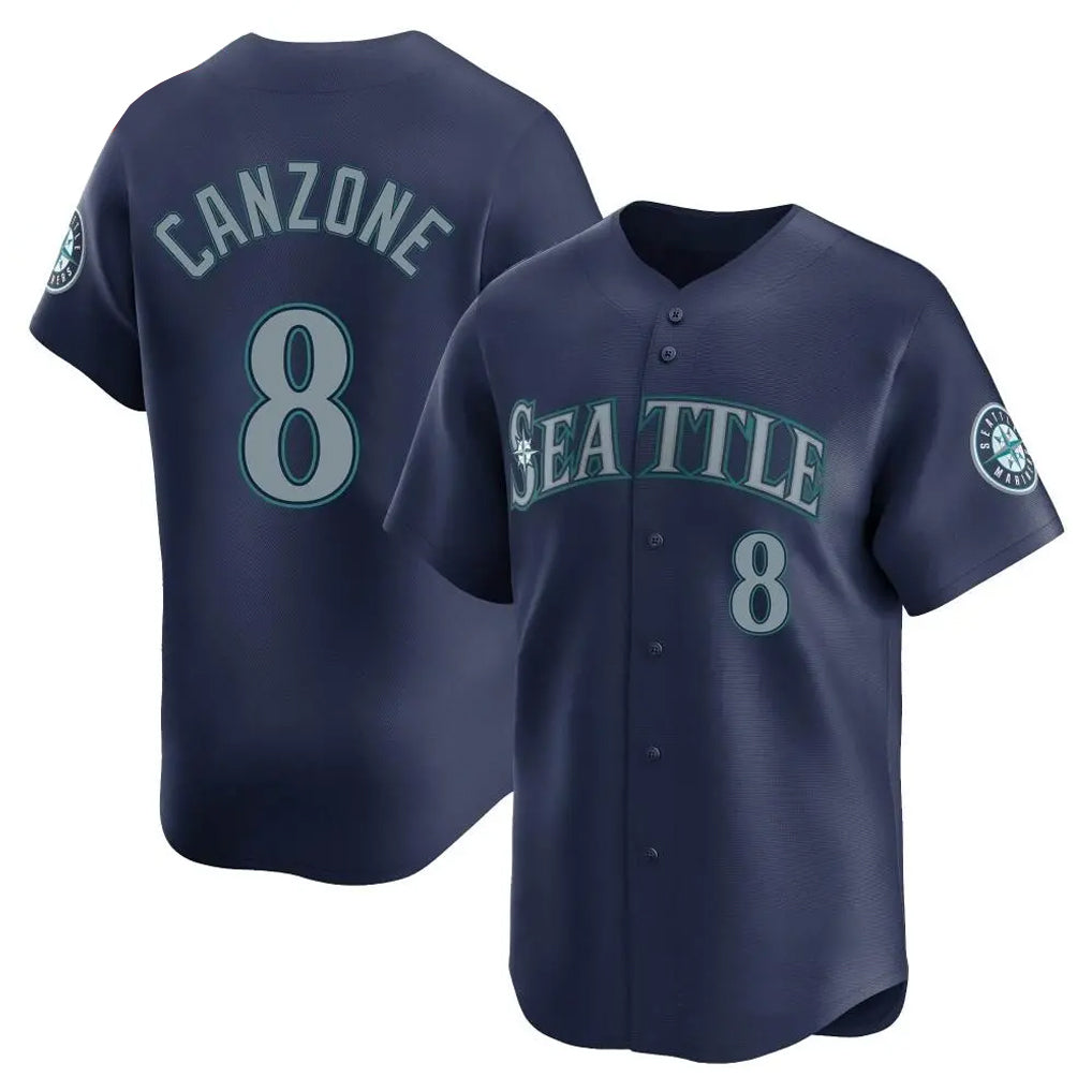 Cooneas S.Mariners #8 Dominic Canzone Player Navy Home Limited Stitched Jerseys