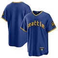 Cooneas S.Mariners Blank Player Royal City Connect Home Game Stitched Jerseys