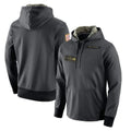 Cooneas S.Seahawks Gray Pullover Hoodies Game Blank Player Stitched Jerseys