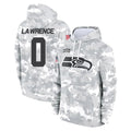 Cooneas S.Seahawks #0 DeMarcus Lawrence Player Arctic Camo Limited Salute to Service Pullover Hoodies Game Stitched Jerseys