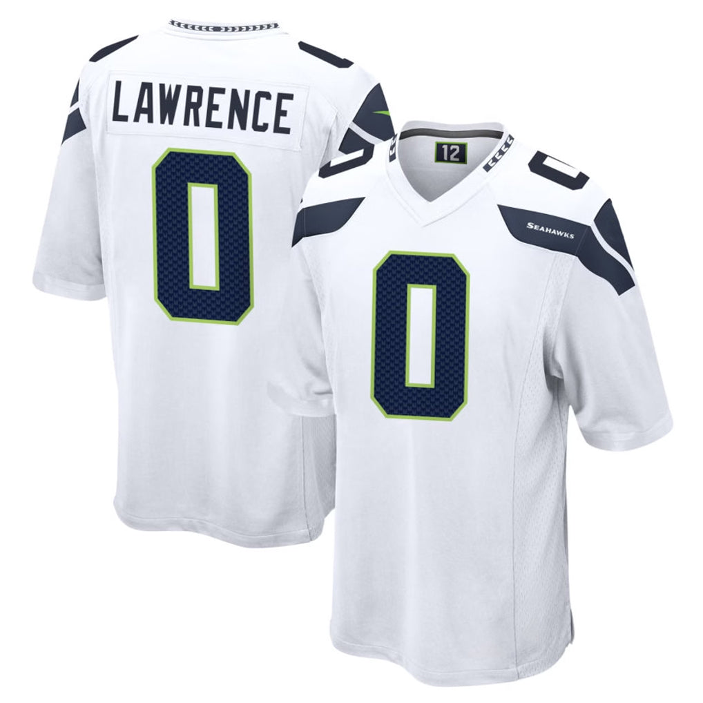Cooneas S.Seahawks #0 DeMarcus Lawrence Player White Home Game Stitched Jerseys