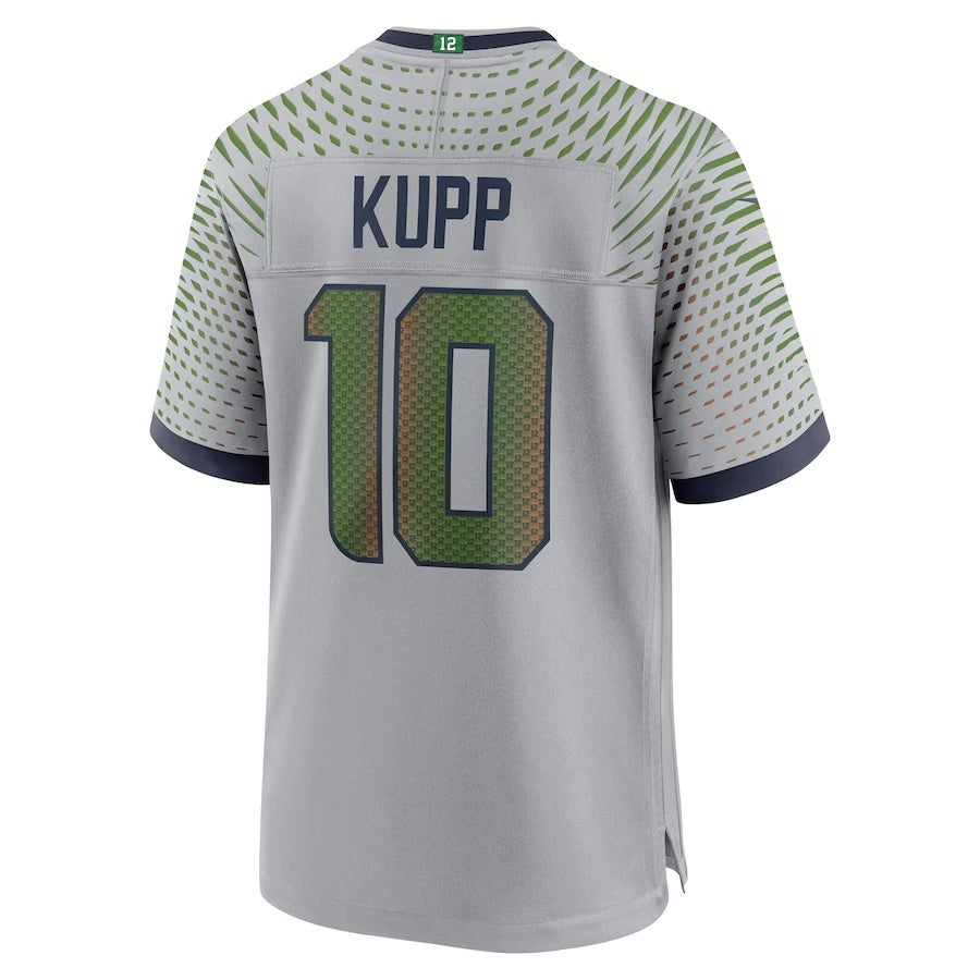 Cooneas S.Seahawks #10 Cooper Kupp 2025 Rivalries Collection Game Wolf Gray Stitched Jerseys