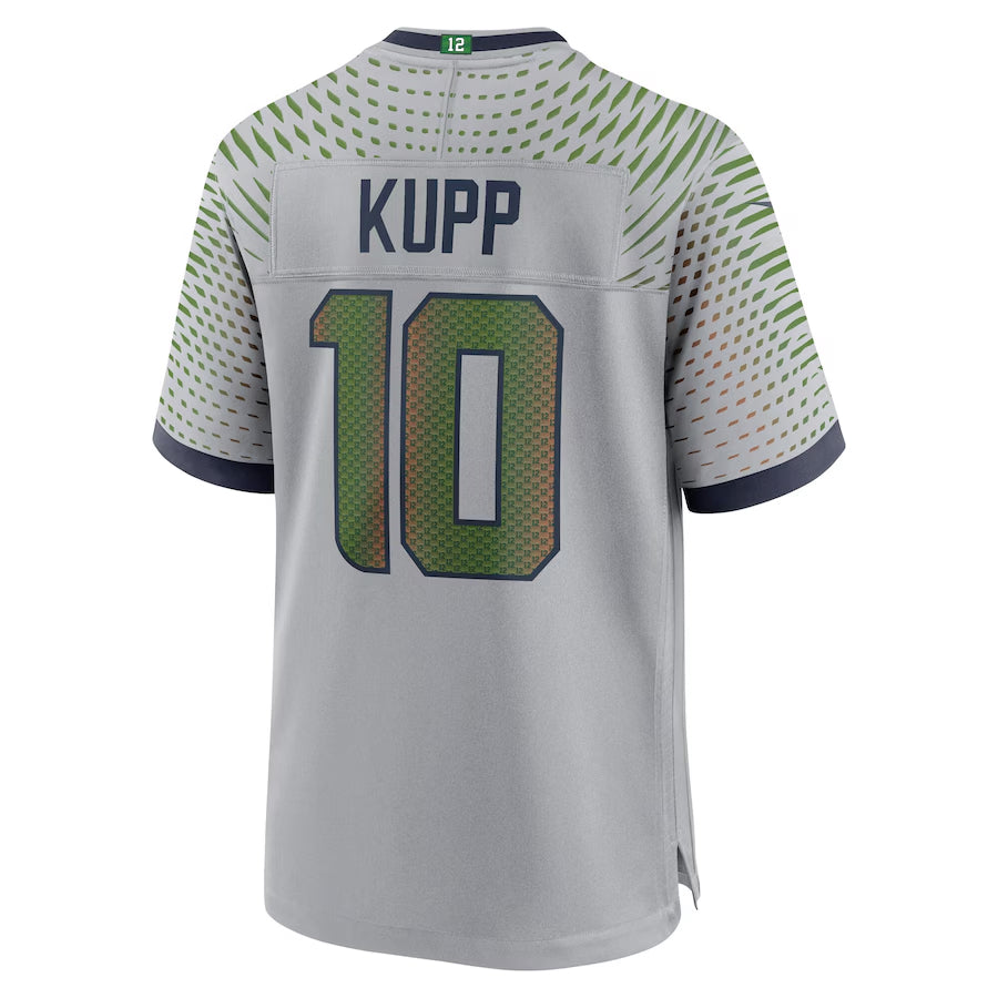 Cooneas S.Seahawks #10 Cooper Kupp Player Gray Rivalries Collection Game Stitched Jerseys