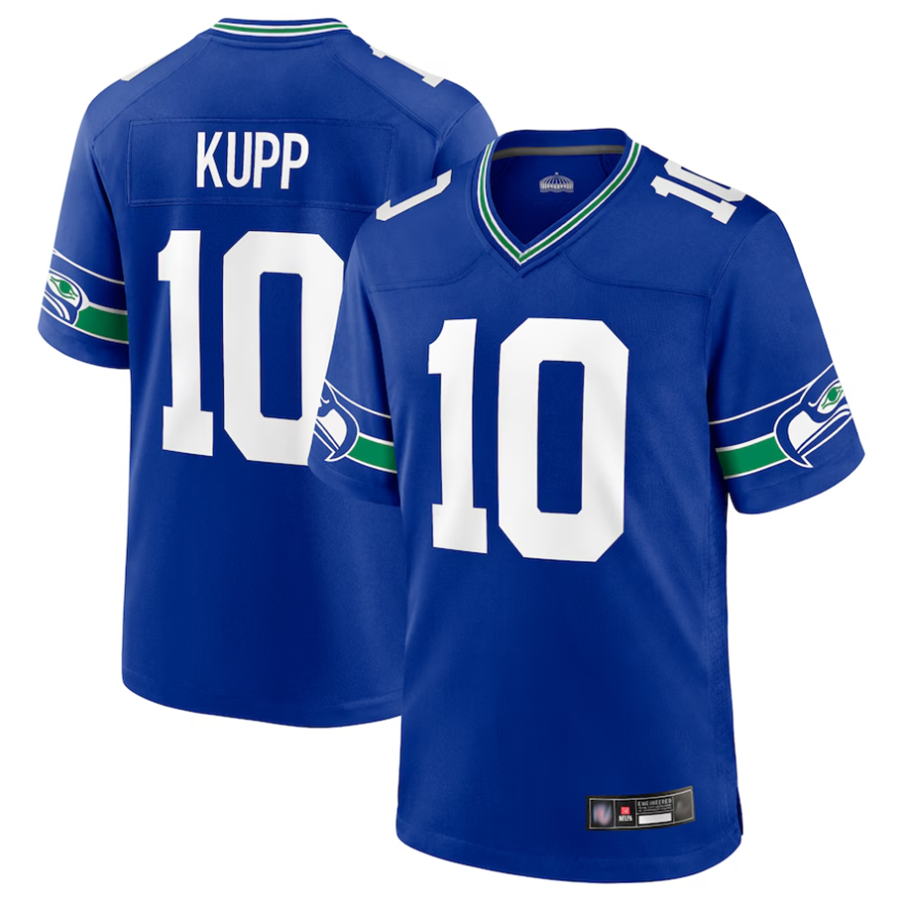 Cooneas S.Seahawks #10 Cooper Kupp Player Royal Game Stitched Jerseys