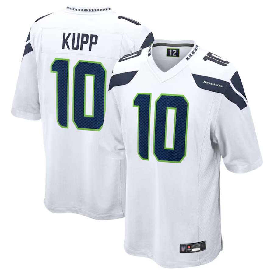 Cooneas S.Seahawks #10 Cooper Kupp Player White Replica Game Stitched Jerseys