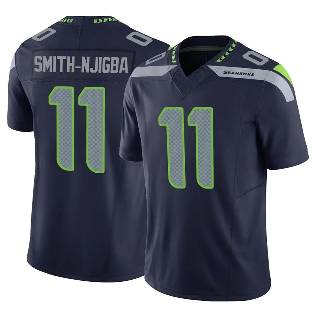 Cooneas S.Seahawks #11 Jaxon Smith-Njigba Player Navy Limited Vapor F.U.S.E. Home Game Stitched Jerseys