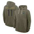Cooneas S.Seahawks #11 Jaxon Smith-Njigba Player Olive 2025 Salute To Service Limited Home Game Stitched Jerseys