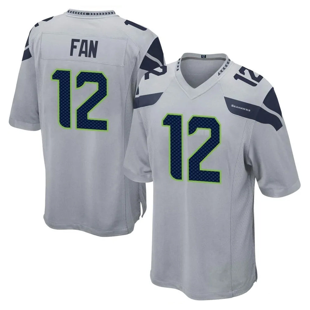 Cooneas S.Seahawks #12 12th Fan Player Gray Home Game Stitched Jerseys