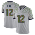 Cooneas S.Seahawks #12 12th Fan Player Grey Limited 2025 Rivalries Collection Home Game Stitched Jerseys