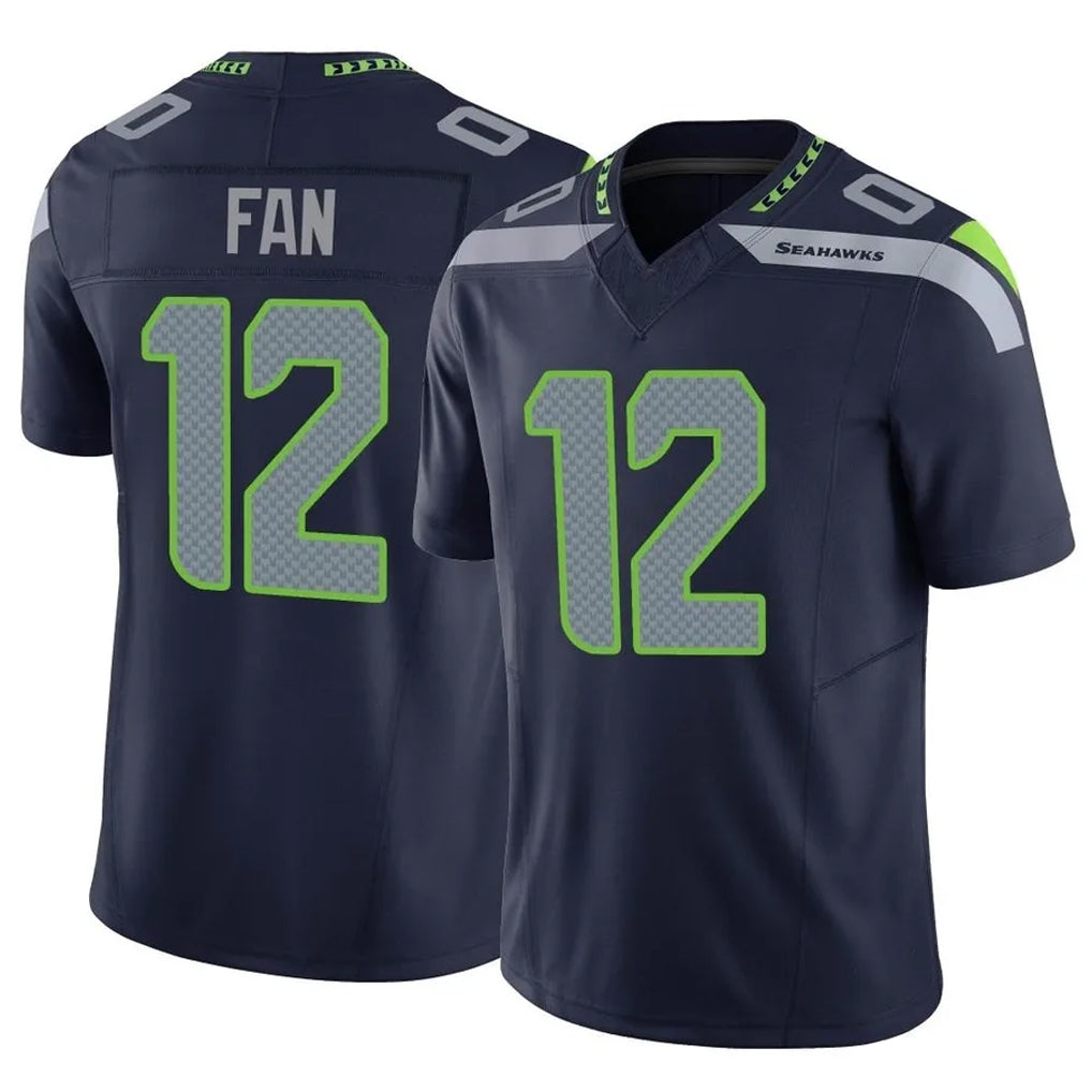 Cooneas S.Seahawks #12 12th Fan Player Navy Limited Vapor F.U.S.E. Home Game Stitched Jerseys