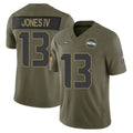 Cooneas S.Seahawks #13 Ernest Jones IV Player Olive 2025 Salute To Service Limited Home Game Stitched Jerseys