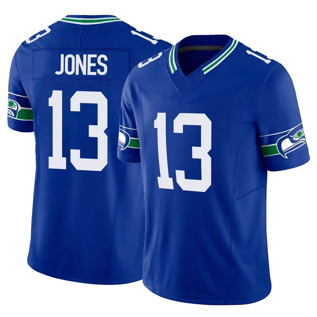 Cooneas S.Seahawks #13 Ernest Jones IV Player Royal Limited Throwback Vapor F.U.S.E. Home Game Stitched Jerseys