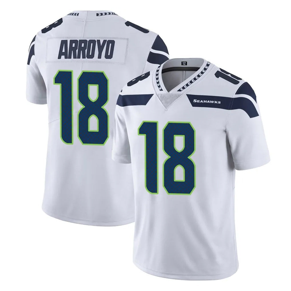 Cooneas S.Seahawks #18 Elijah Arroyo Player White Limited Vapor Untouchable Home Game Stitched Jerseys