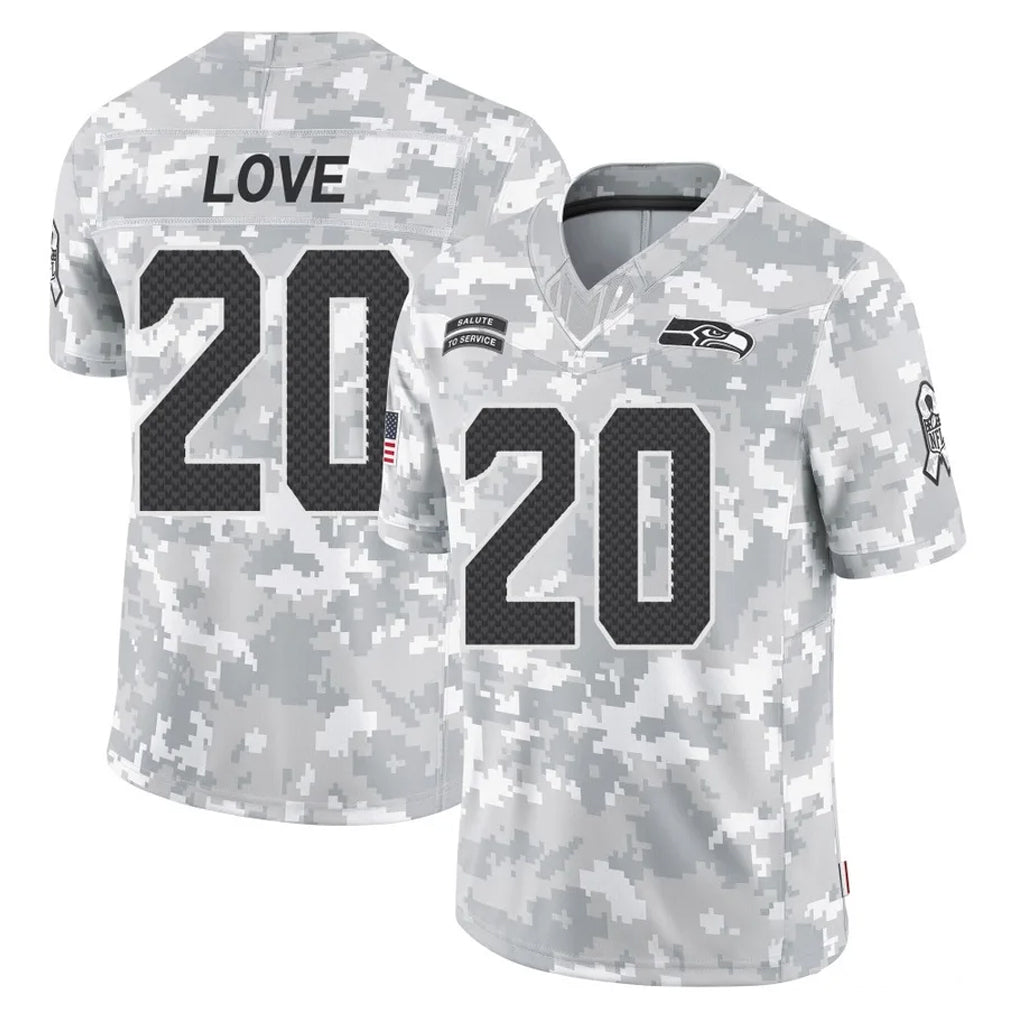 Cooneas S.Seahawks #20 Julian Love Player Arctic Camo Limited Salute To Service Home Game Stitched Jerseys