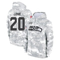 Cooneas S.Seahawks #20 Julian Love Player Arctic Camo Limited Salute to Service Pullover Hoodies Game Stitched Jerseys